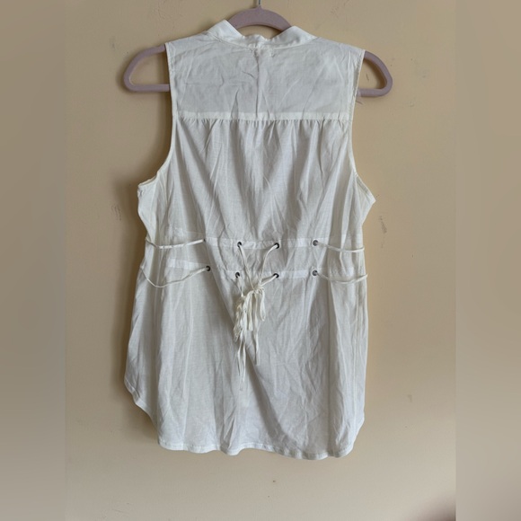 Anthropologie Embroidered Eyelet Tank Sz Small - Picture 9 of 15
